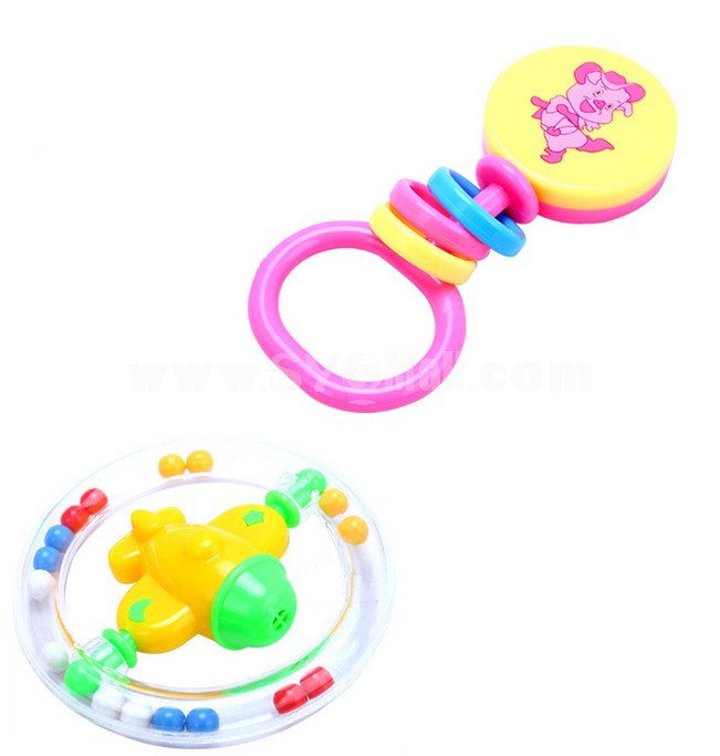 Pompon Rattle Twelve-piece Set Feeding-bottle Contained Educational Toy Children's Gift