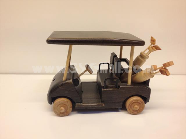 Handmade Wooden Decorative Home Accessory Club Car Model 