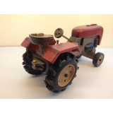Wholesale - Handmade Wooden Home Decorative Novel Vintage Red Tractor Model 