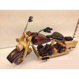 wholesale - Handmade Wooden Home Decorative Novel Vintage Motorbike Model 