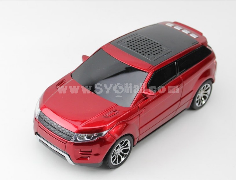 Car Speaker Land Rover Evoque Shape with FM Radio and LED Display, Supports MicroSD Card, High Quality Bass 