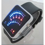 Wholesale - LED Sports Waterproof Watch Unisex Blue Backlit Fan Dial