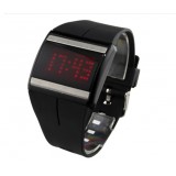 Wholesale - Digital Mens Red LED Light Sport Wrist Watch