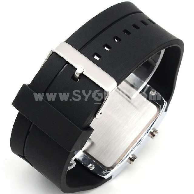 Multicolor Unisex Binary Fashion 29 LED Digital Wrist Watch
