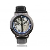 Wholesale - Stainless Steel Material Elegant Design Blue Hybrid Touch Screen LED Watch