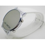 Wholesale - Cool Mirror Round LED Watch with Rubber Band