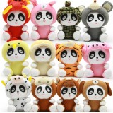 Wholesale - 12Pcs Twelve Chinese Zodiac Panda Plush Toys Stuffed Animals Set