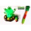 Plants VS Zombies Bamboo-king Plastic Doll with Light Zombies & Retractable Pen Free
