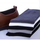 Wholesale - LR Summer Thin Antibacterial Bamboo Socks Business Casual Men's Long Socks 10Pairs/Lot(20PCs) One Color