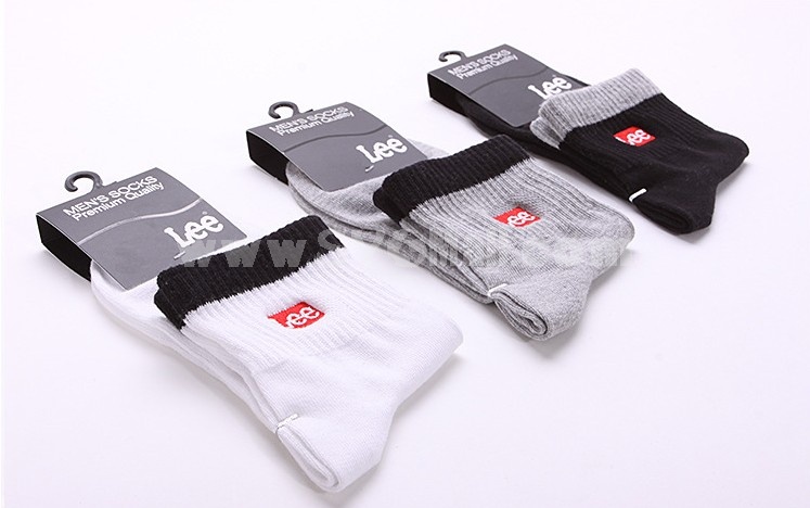 Free Shipping Embroidery Pattern Cotton Business Casual Men's Long Socks Wholesale 20Pairs/Lot One Color