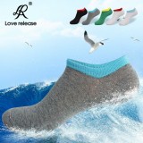Wholesale - Summer Men's Invisible Soild Color Causal Ankle Socks Boat Socks 10 Pairs/Lot One Color