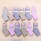 Wholesale - Women Soild Color Cotton CasualLong Socks Wholesale 10 Pairs/Lot (One Color)