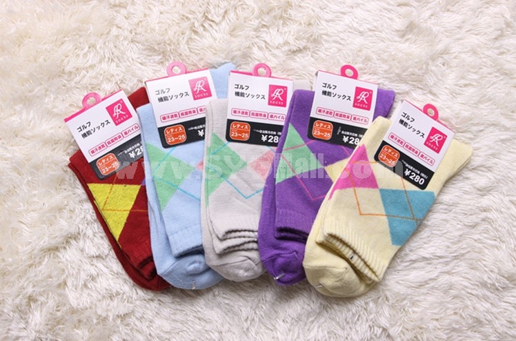 Free Shipping Women LR Cotton CasualLong Socks Wholesale 10 Pairs/Lot (Five Color)