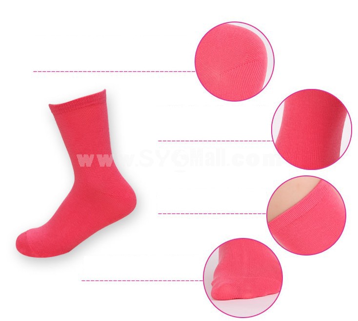 Free Shipping LR Women Candy Color Soild Color Cotton CasualLong Socks Wholesale 30 Pairs/Lot (One Color)