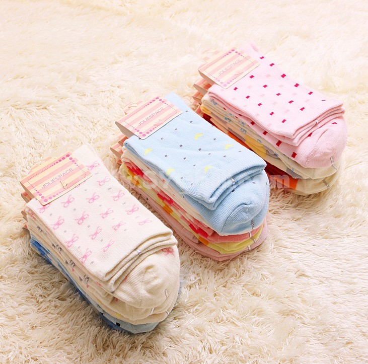 Free Shipping Women LR Cute Cotton Socks 30Pairs/Lot Three Color