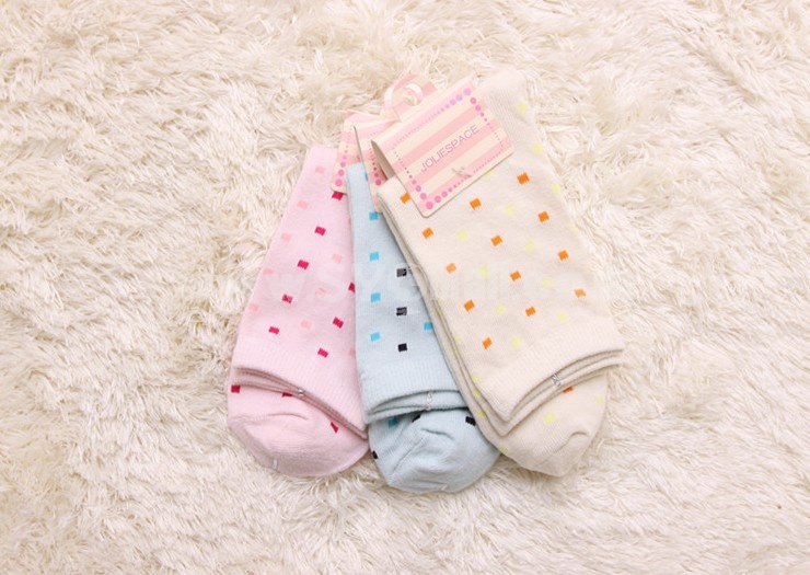Free Shipping Women LR Cute Cotton Socks 30Pairs/Lot Three Color