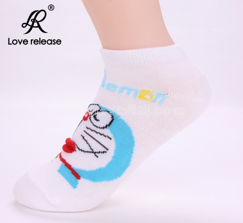 Free Shipping Cute Cat Pattern Women LR Cute Cotton Socks 20Pairs/Lot Five Color