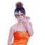 10pcs Halloween/Custume Party Mask with Gold Dust Half Face