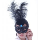 Wholesale - Halloween/Custume Party Mask Diamond-encrusted Mask Feather Mask Half Face