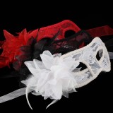 Wholesale - 2pcs Halloween/Custume Party Mask Semitransparant Lily Flower Mask Half Face