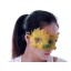 Halloween/Custume Party Mask Flower Mask Decorated with Fold Dust Half Face