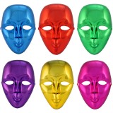 Wholesale - 2pcs Halloween/Custume Party Mask Electroplating Solid Colored Mask Full Face