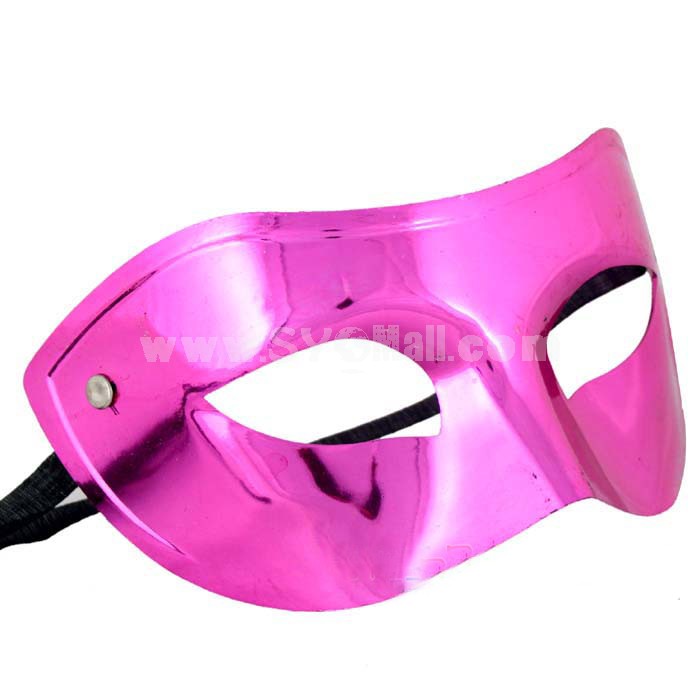 10pcs Halloween/Custume Party Mask Electroplating Solid Colored Mask Half Face