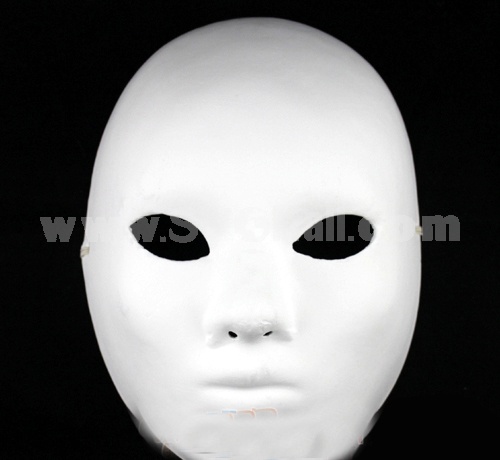 Halloween/Custume Party Mask Doodled White Mask Environmental Paper 60g