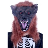 Wholesale - Halloween/Custume Party Mask Coffee Wolf Mak with Wolf Solves Cosplay Mask Full Face