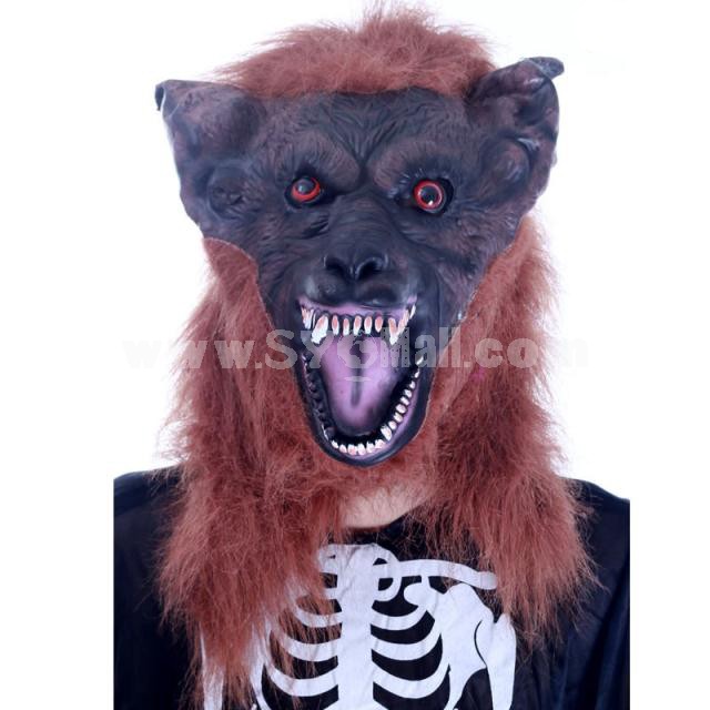 Halloween/Custume Party Mask Coffee Wolf Mak with Wolf Solves Cosplay Mask Full Face