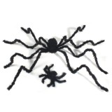Wholesale - Creative Holloween Black Lint Spider 2M