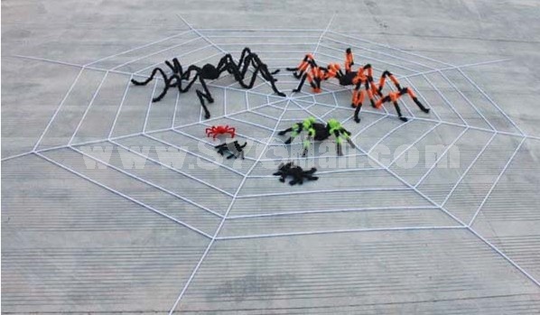Creative Holloween Colored Lint Spider 2M