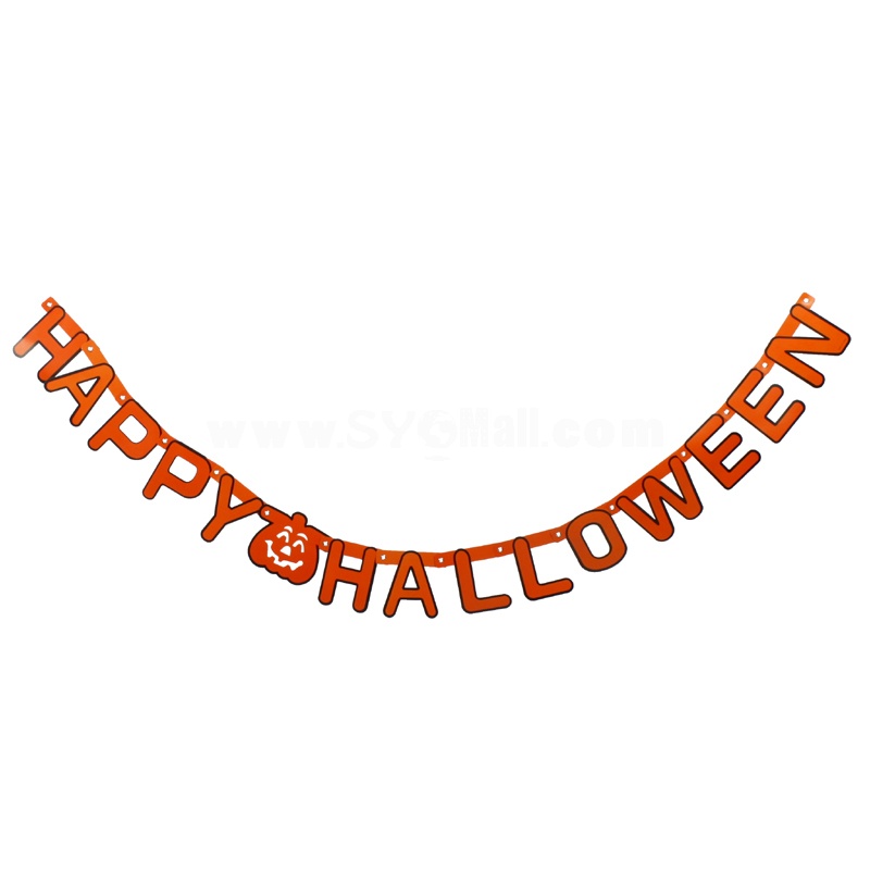 Creative Holloween Paper System Garland Letter Pattern 2PCs