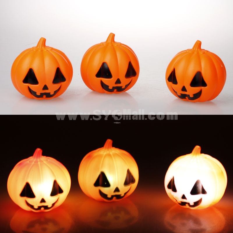 Creative Holloween Colored Pumpkin Night Light 2PCs