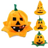 Wholesale - Creative Holloween Lint Pumpkin Hat