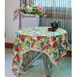 Wholesale - Stylish Vintage Style Square Flax Tablecloth