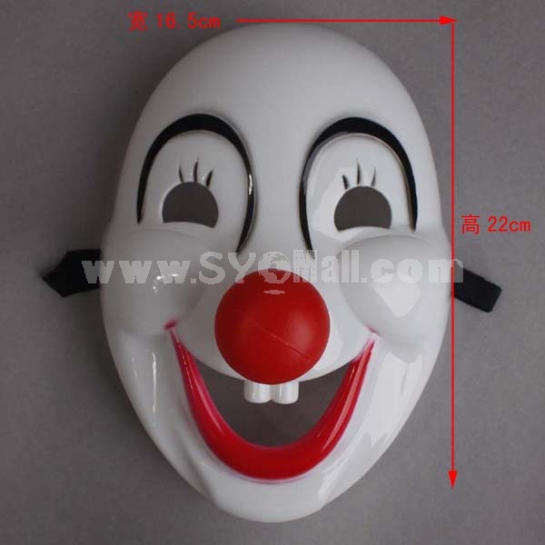 Halloween/Christmas Masquerade Mask Custume Mask -- Plastic Simple Clown Mask (No Wig)