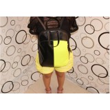 Wholesale - Preppy Style Fluorescence Color Contrast PU Backpack