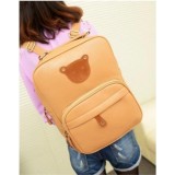 Wholesale - Korean Cute Bear Pattern PU Backpack