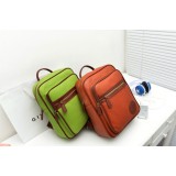 Wholesale - Vintage Style Solid colorde Pu Backpack Female
