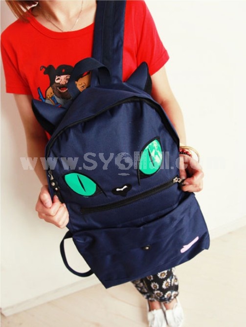 Creative 3D Ear Monster Solid Colored Backpack Schoolbag