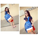 Wholesale - Fashion Skull Painted Candy Color Backpack Schoolbag