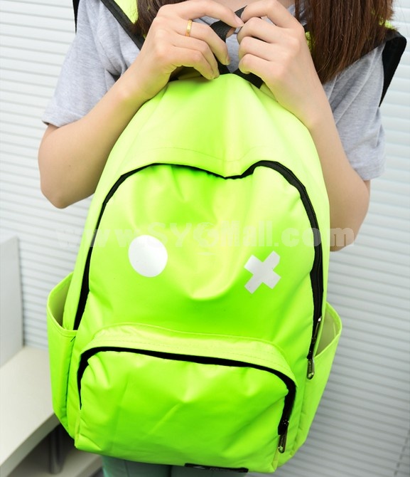 Hot Sale OX Korean Robot Fluorescence Color Backpack Schoolbag