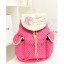 Sweety Simple Pot Design Canvas Backpack Schoolbag