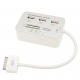Wholesale - Multifunctional USB Hub with 4-in-1 Card Reader (TF SD MS M2) for iPad