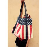 Wholesale - Stylish Charming America Flag Pattern Canvas Casual Bag DL576