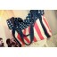 Stylish Charming America Flag Pattern Canvas Casual Bag DL576