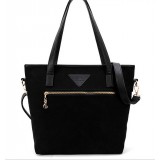 Wholesale - Stylish Charming Simple Pattern Black Canvas Casual Shoulder Bag Messenger Bag DL405