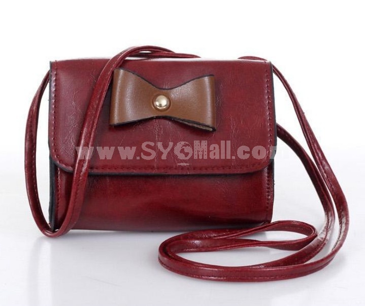 Charming Stylish Drum Pattern Bowknot PU Bag Shoulder Bag Messenger Bag DL221