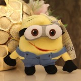 Wholesale - DESPICABLE ME The Minions 3D Eyes Plush Toy Stuffed Animal - Two Eyes Smile 18cm/7Inch Tall